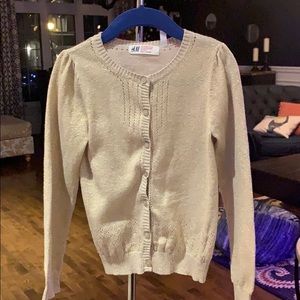 🎁 H&M shinny gold cardigan